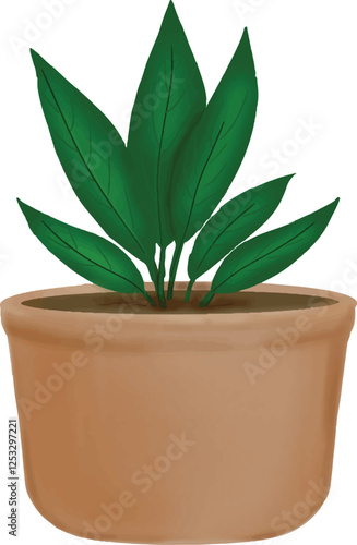 vector of beautiful flower in aesthetic vases, colorful vases, set of beautiful flowers and leaves