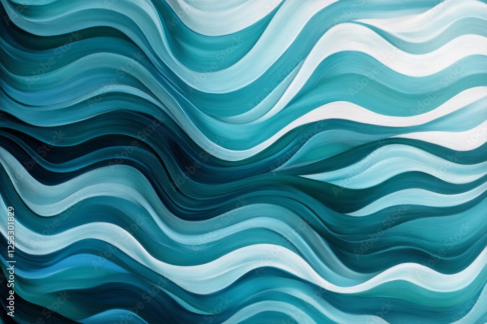 Wavy abstract lines in blue and teal for modern design concepts Wavy abstract lines in blue and teal for modern design concepts