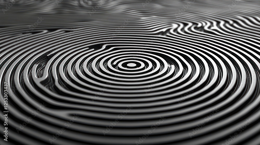 Abstract Geometric Pattern with Concentric Circles Abstract Geometric Pattern with Concentric Circles