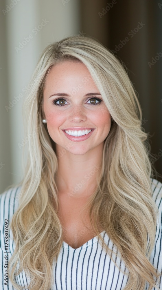 Portrait of a Smiling Young Woman with Blonde Hair Portrait of a Smiling Young Woman with Blonde Hair