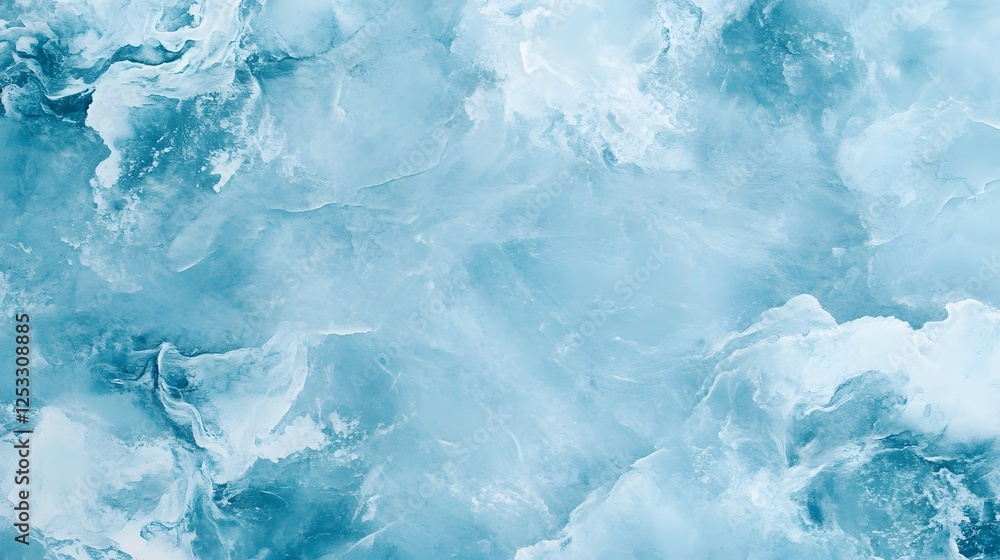 Fototapeta premium Soft and Airy Cloud Texture Background in Light Blues and Whites for Text