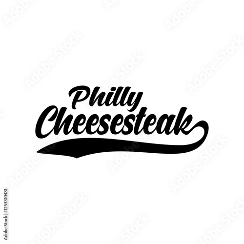 Cheese steak logo vector illustration template black and white