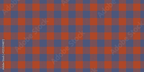 Old-fashioned texture fabric plaid, fiber check textile pattern. Site seamless background vector tartan in blue and red colors.