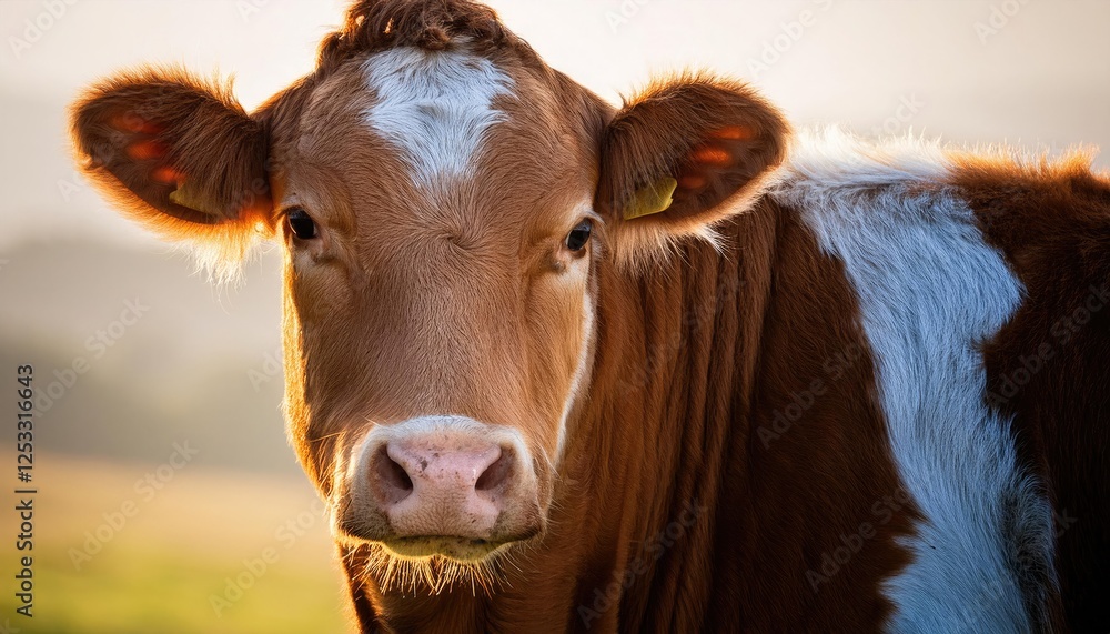 Portrait of a cow close up Portrait of a cow close up