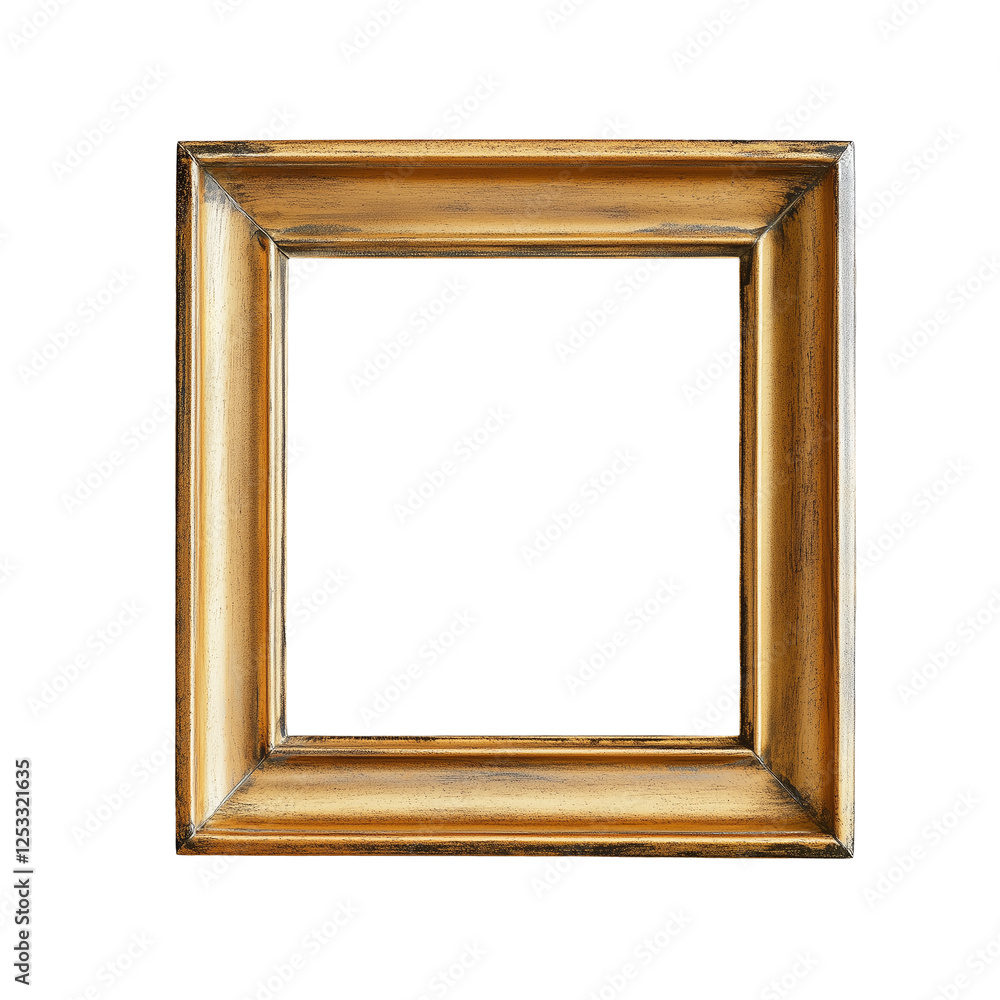 wooden picture frame isolated on transparent background PNG wooden picture frame isolated on transparent background PNG
