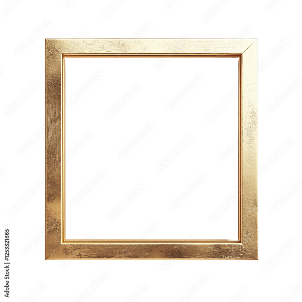 gold wooden frame isolated on transparent background PNG gold wooden frame isolated on transparent background PNG