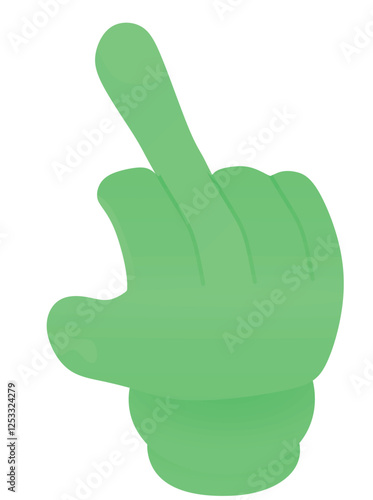Middle finger icon. vector illustration