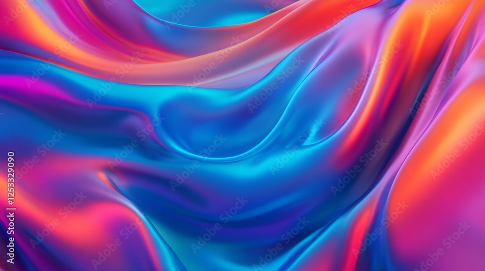 Abstract flowing waves of gradient colors create a smooth and fluid texture Abstract flowing waves of gradient colors create a smooth and fluid texture