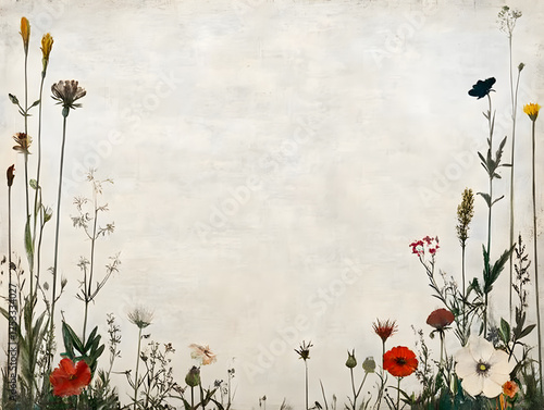 Bold Minimalistic Flower Border