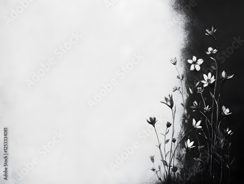 Bold Minimalistic Flower Border
