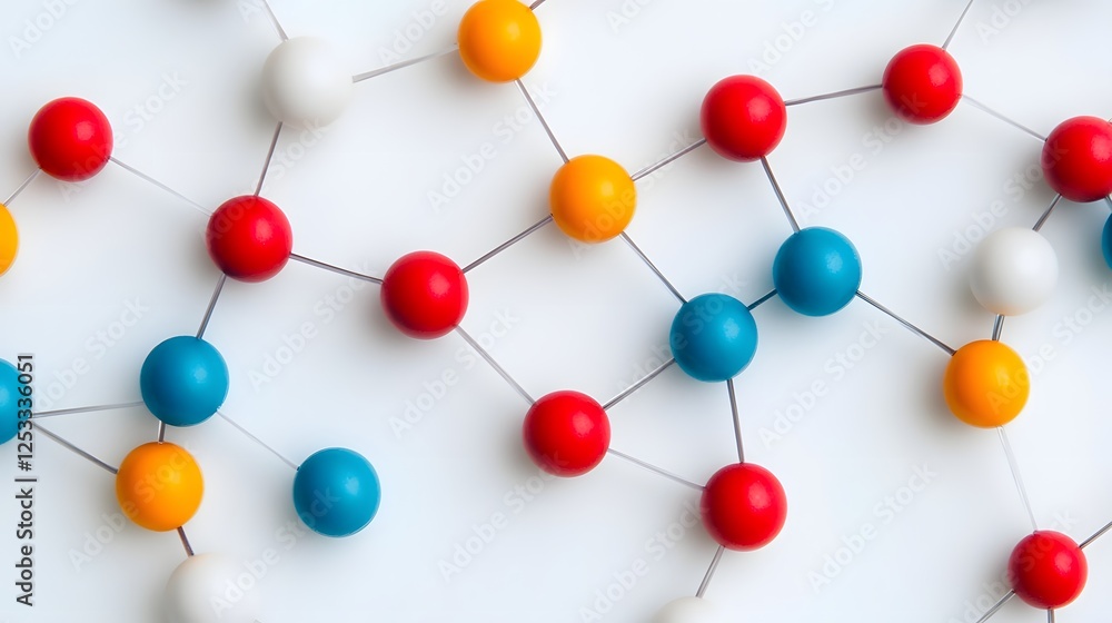 Vibrant Molecular Model of Carnosine's Peptide Bond and Amino Acid Structure Vibrant Molecular Model of Carnosine's Peptide Bond and Amino Acid Structure
