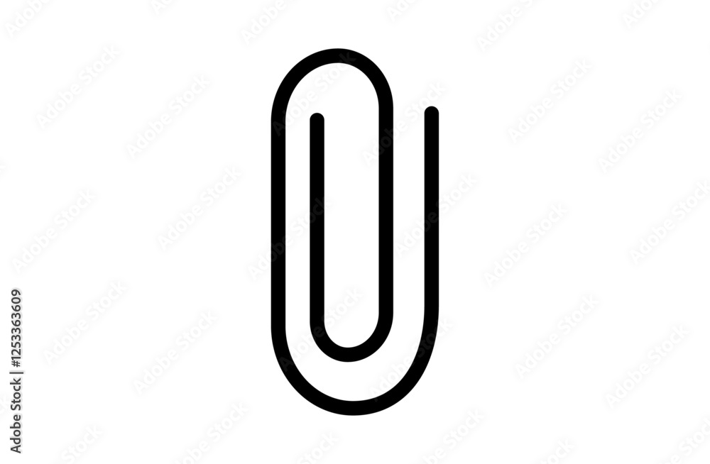 モノクロのクリップのアイコン モノクロのクリップのアイコン