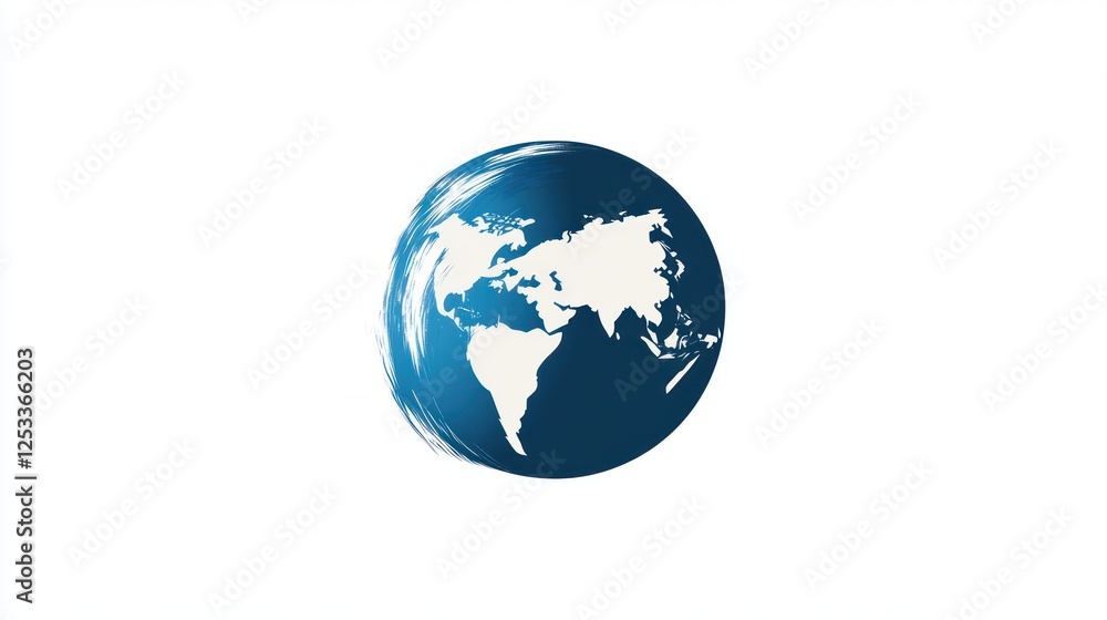 Simple Earth Globe Map, Digital Design, for Educational Use Simple Earth Globe Map, Digital Design, for Educational Use