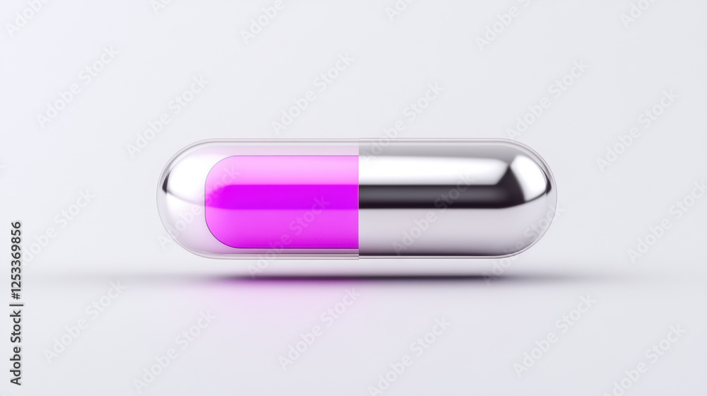 Medical Technology, A digital pill with a tiny sensor designed for tracking health data, showcased in high fidelity. Medical Technology, A digital pill with a tiny sensor designed for tracking health data, showcased in high fidelity.