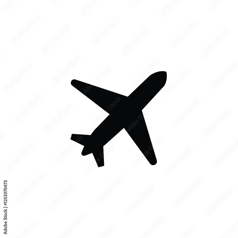 Obraz premium Airplane Line Icon Design with Editable Stroke. Suitable for Infographics, Web Pages, Mobile Apps