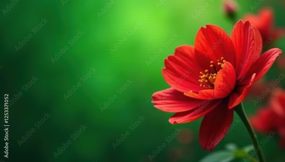 Dynamic red flower swirl, vibrant green backdrop, motion effect, texture, wallpaper Dynamic red flower swirl, vibrant green backdrop, motion effect, texture, wallpaper