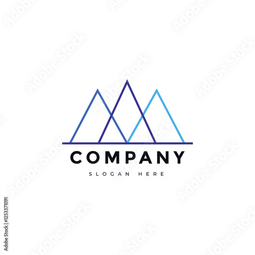 Iceberg antartic modern logo design vector