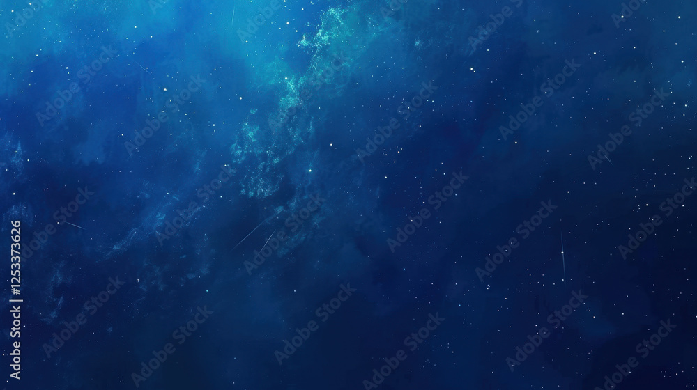 deep blue cosmic background filled with stars and sense of vastness, evoking feelings of wonder and exploration deep blue cosmic background filled with stars and sense of vastness, evoking feelings of wonder and exploration
