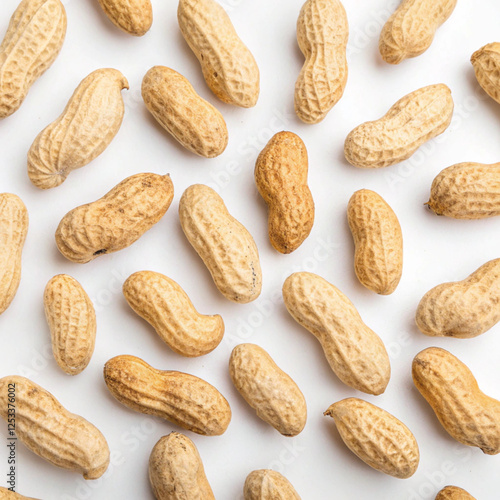 peanuts isolated on white