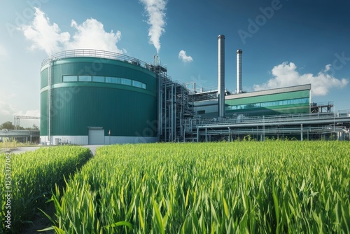 Bioenergy Plant, Converting Organic Waste into Renewable Energy for Sustainable Power Solutions. Biomass as a bioenergy. Biomass Energy Plant