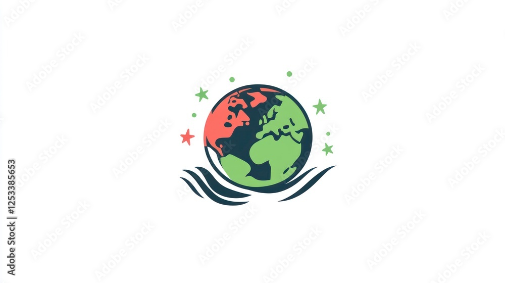 Earth held by hands, symbolic of global care, use in environmental campaigns Earth held by hands, symbolic of global care, use in environmental campaigns
