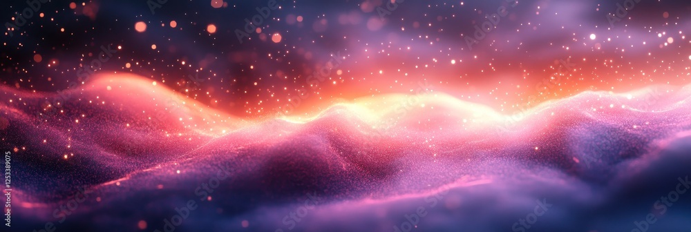 Obraz premium Celestial Landscape: A Dreamlike Nebula