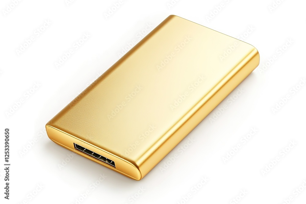 Luxurious Golden Power Bank: Sleek Rectangular Design, Premium Portable Charger, Elegant Gold Finish, High-Capacity Battery, Modern Technology Accessory, Perfect for Travel, Business, and Everyday Luxurious Golden Power Bank: Sleek Rectangular Design, Premium Portable Charger, Elegant Gold Finish, High-Capacity Battery, Modern Technology Accessory, Perfect for Travel, Business, and Everyday