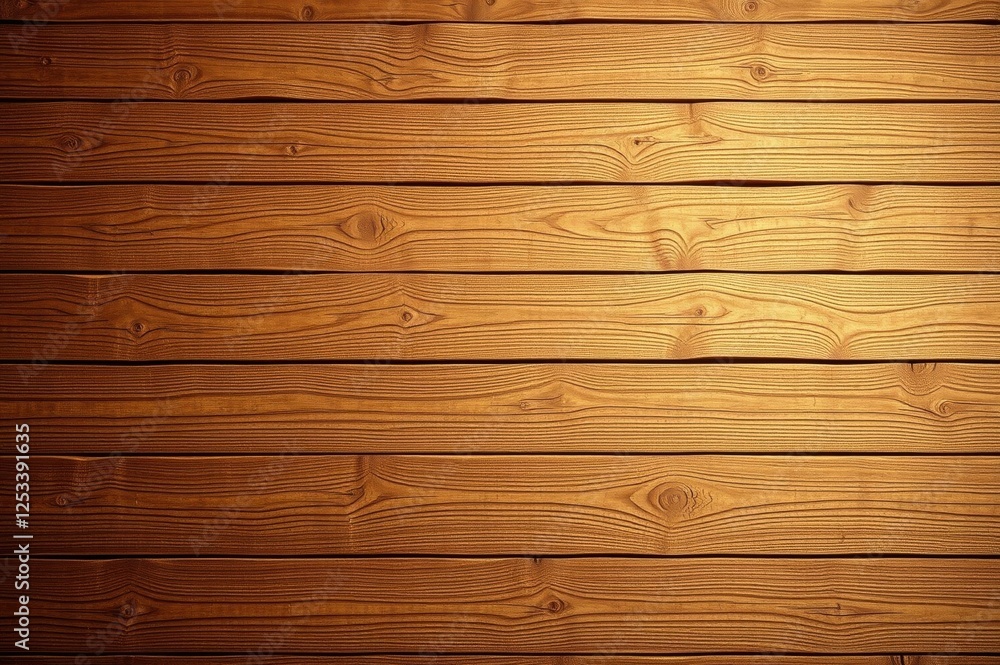 Fototapeta premium Golden Brown Wood Planks Background Texture