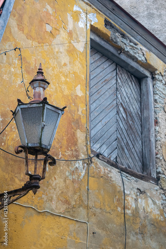 old street lamp in tallinn