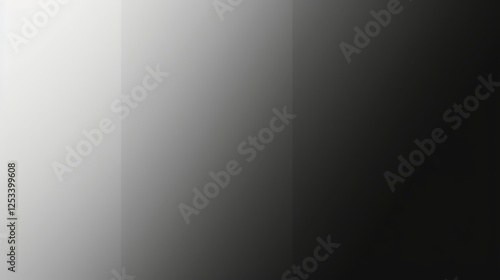 A gradient image transitioning from white to black, showcasing a smooth blend of shades for artistic use photo