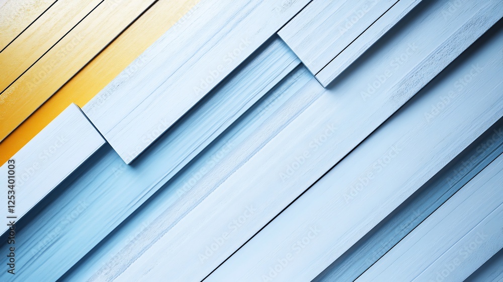 Obraz premium Abstract Blue Gold Diagonal Texture Pattern. AI Generated