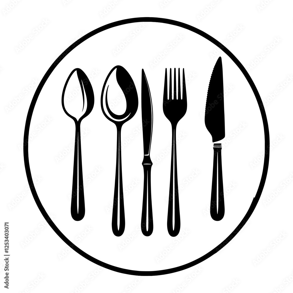 Amazing knife, spoon, and fork Image graphic icon logo design abstract concept vector stock. Can be used as a symbol related to food or tools.
Amazing knife, spoon, and fork Image graphic icon logo design abstract concept vector stock. Can be used as a symbol related to food or tools.