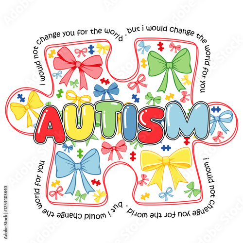 Autism awareness Coquette bow svg png, Autism awareness png, coquette bow png svg, autism bow svg png, autism bow text, Autism Ribbon Png
