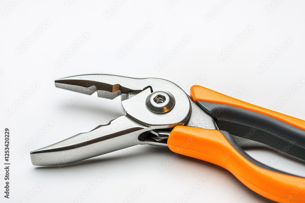 Robust Orange and Gray Hand Pliers: A High-Quality Vector Illustration Perfect for Industrial, Mechanical, DIY, and Tool-Related Designs. Ideal for websites, brochures, manuals, and technical Robust Orange and Gray Hand Pliers: A High-Quality Vector Illustration Perfect for Industrial, Mechanical, DIY, and Tool-Related Designs. Ideal for websites, brochures, manuals, and technical