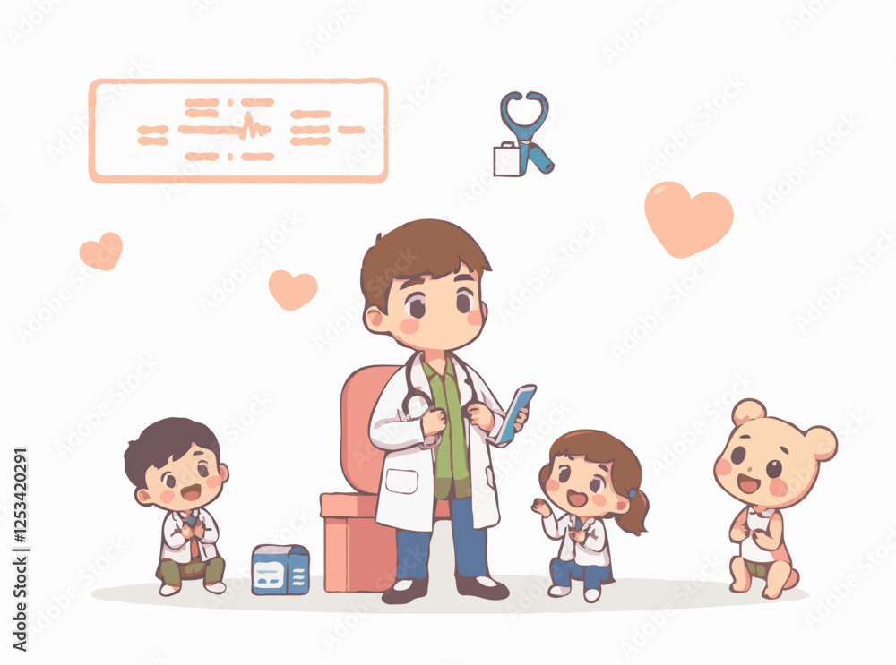 Medical Health Checkup Illustration Collection Medical Health Checkup Illustration Collection