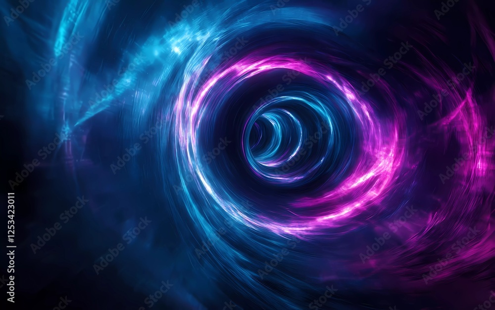 Abstract neon background with glowing blue, pink, and purple lines in a dark room. Glowing light effect. Neon arrows on a grunge wall. Dark Abstract neon background with glowing blue, pink, and purple lines in a dark room. Glowing light effect. Neon arrows on a grunge wall. Dark