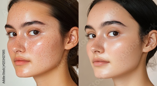 Home Skin Treatment Transformation Reducing Freckles and Dark Spots Before and After