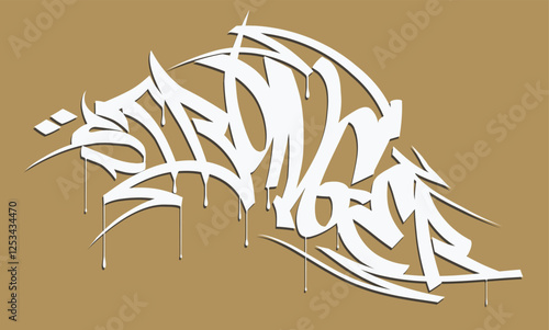 stronger, typography street art graffiti slogan print with spray effect, text splash t shirt print , t shirt graphics print, stronger Tag Graffiti Style Label Lettering. Slogan Graffiti urban street