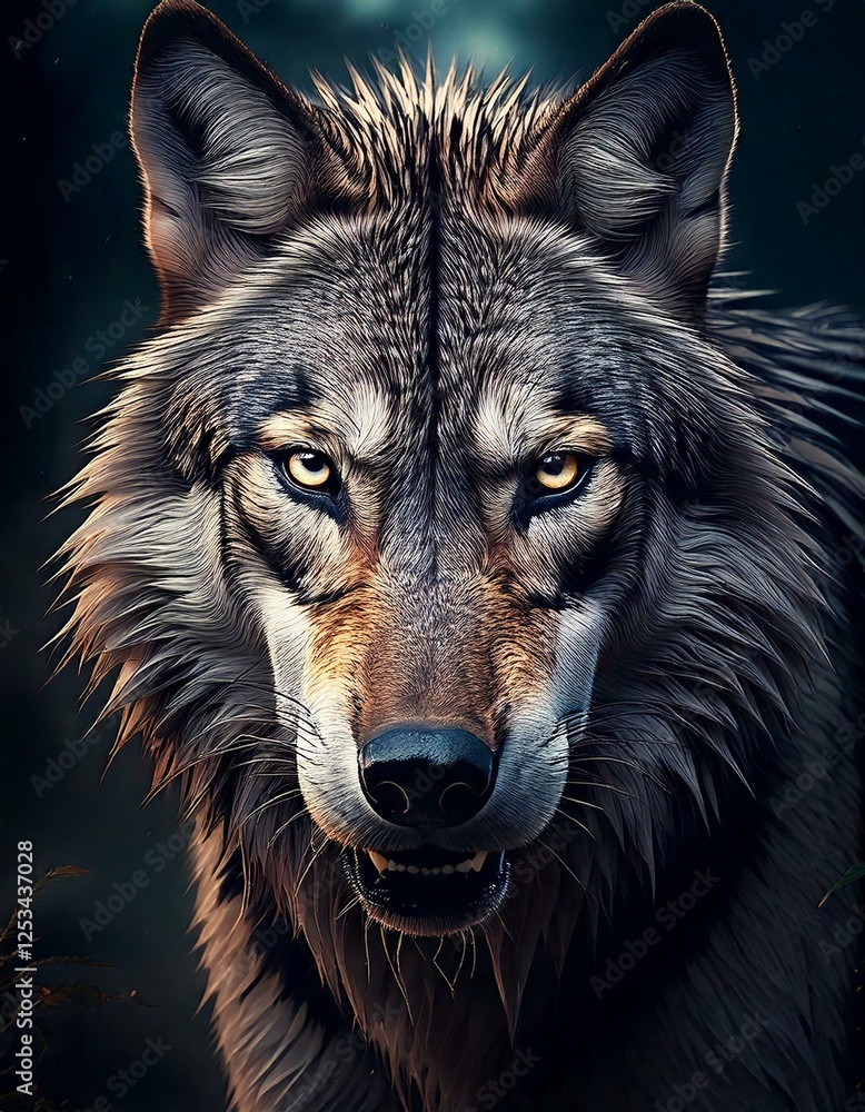 Zegra-like wolf with a royal look Zegra-like wolf with a royal look