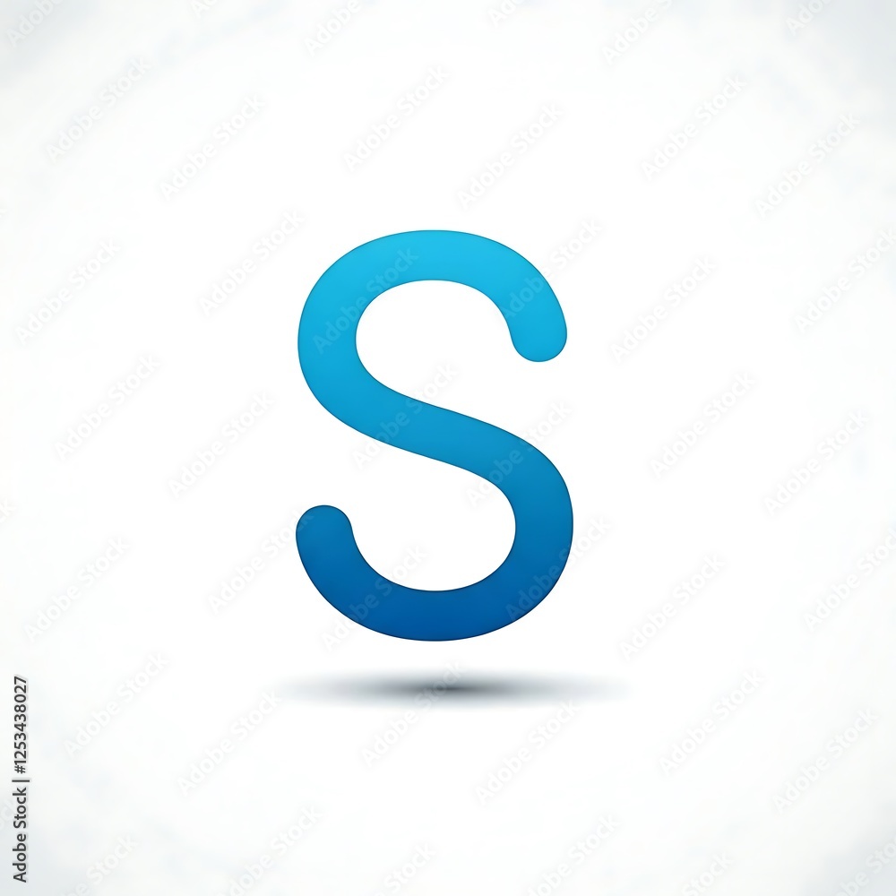 S sign of alphabet image of white background. S sign of alphabet image of white background.