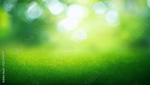 glowing blurred light green background creative design for spring and summer season