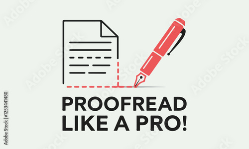 National Proofreading Day Vector Design | T-Shirt, Poster, Sticker, Social Media & Animated GIF | Solid Colors, No Gradient, Vector Illustration. Print ready eps