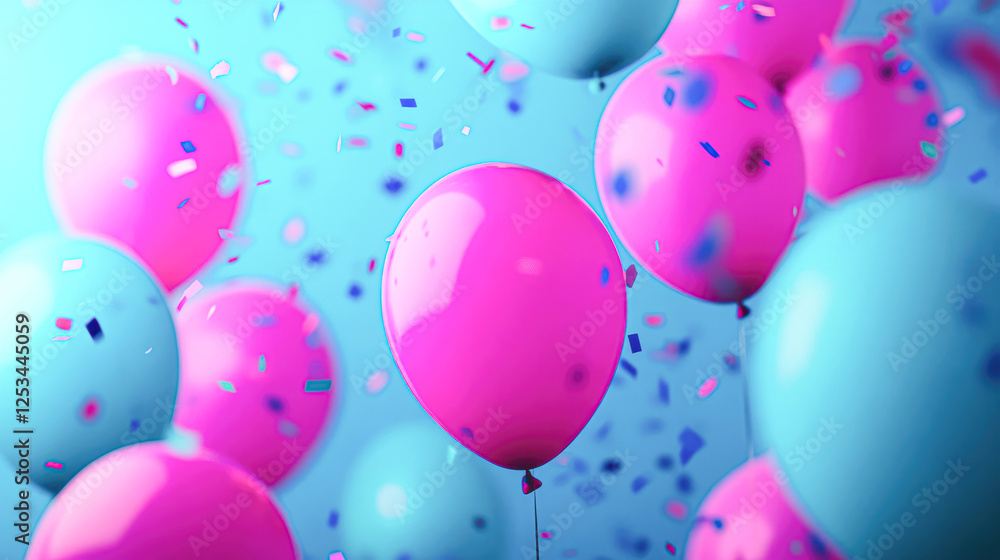 Celebration event with colorful balloons party venue festive atmosphere Celebration event with colorful balloons party venue festive atmosphere