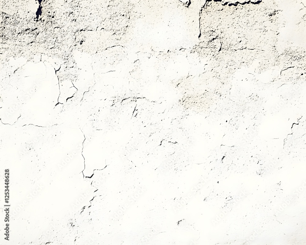 Fototapeta premium Abstract White Cracked Wall Texture Background