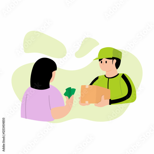 How to send packages without any hassle using a cash on delivery courier service, 2D vector character illustration of COD packages.