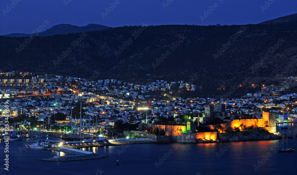 Fototapeta premium A view from Bodrum, Turkey's most important holiday city
