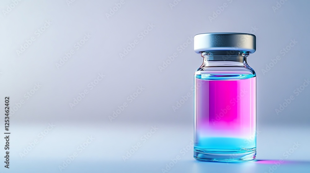a glass vial containing a glowing liquid, nextgen pharmaceutical innovation, scifi realism, isolated on white background a glass vial containing a glowing liquid, nextgen pharmaceutical innovation, scifi realism, isolated on white background