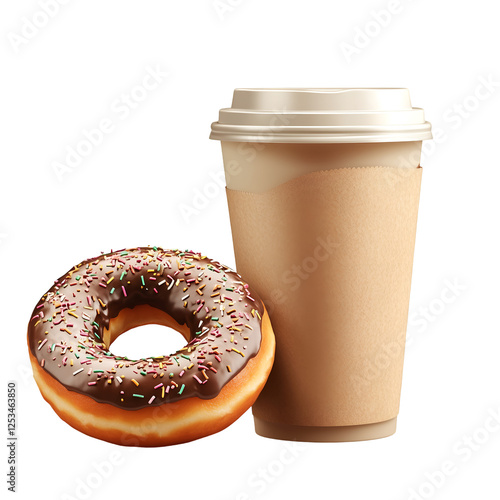 cup of coffee and donuts