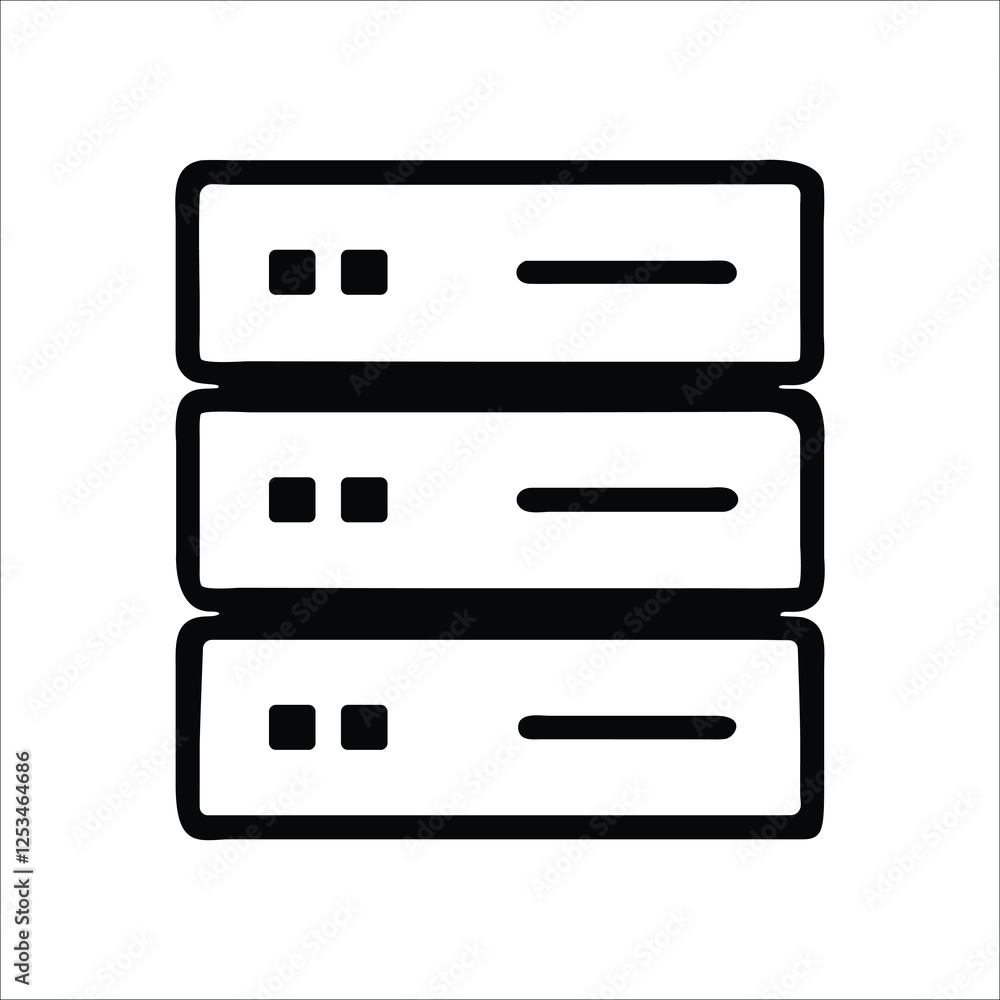 Tall Stack of Network Servers in a Data Center
Tall Stack of Network Servers in a Data Center