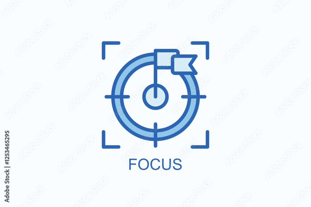 Focus Icon Or Logo Isolated Illustration Focus Icon Or Logo Isolated Illustration